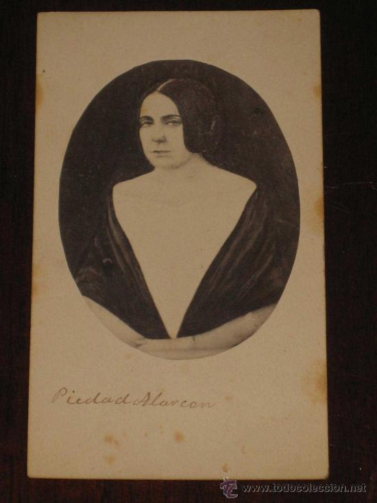 Fotografia antica: ANTIGUA FOTOGRAFIA ARTISTICA DE PIEDAD ALARCON - EN FORMATO DE CARTA DE VISITA O DE GABINETE - SIN M