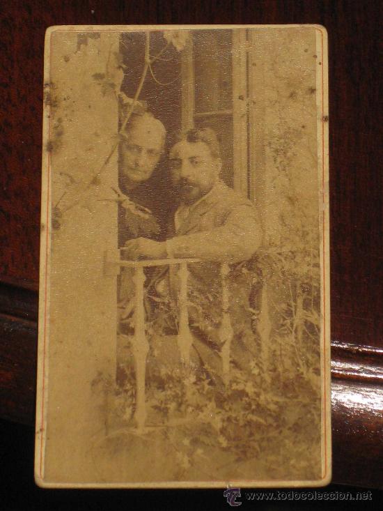 Fotografia antica: ANTIGUA FOTOGRAFIA ALBUMINA DE PERSONAJES - EN FORMATO DE CARTES DE VISITE O DE GABINETE - SIN MARCA