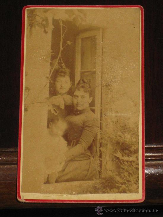 Fotografia antica: ANTIGUA FOTOGRAFIA ALBUMINA DE PERSONAJES - EN FORMATO DE CARTES DE VISITE O DE GABINETE - SIN MARCA