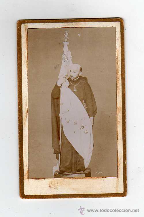 Fotografia antica: CARTE DE VISITA SANTO,10,5X6,5 CM.