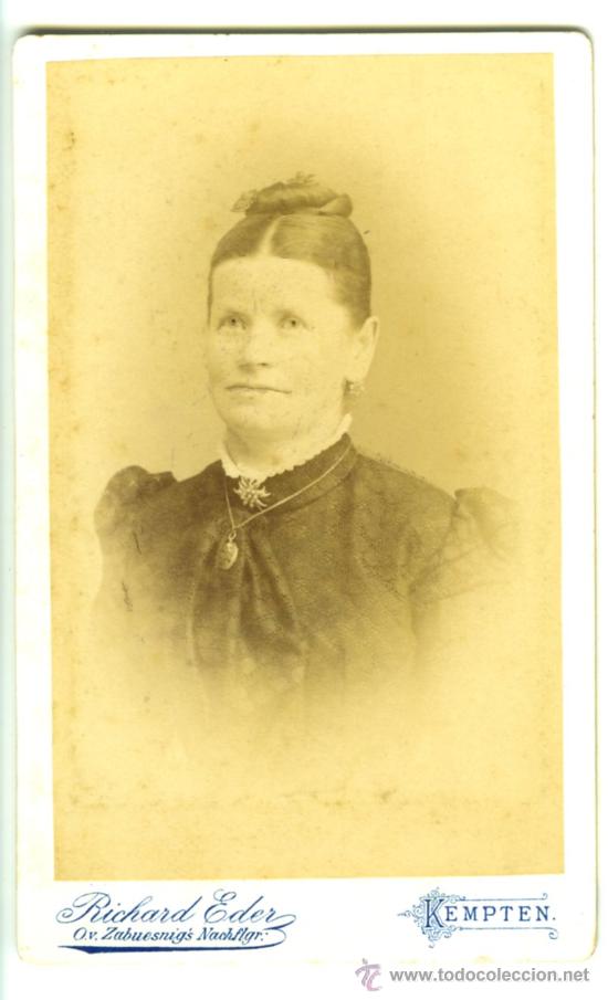 Fotografia antica: cdv carte de visite excepcional calidad  fotografia antigua  final del siglo 19