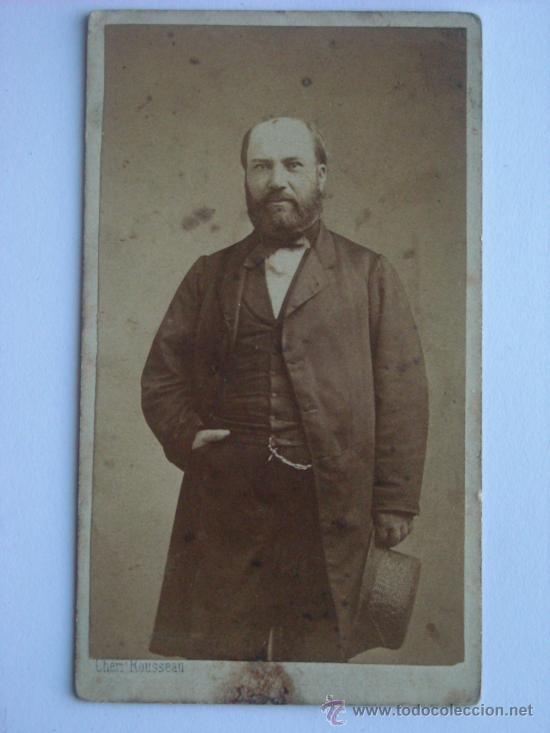 Photographie ancienne: fotografia antigua tama&ntilde;o cdv francesa mirar fotografia.