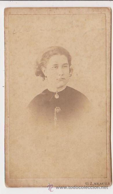 Fotograf&iacute;a antigua: G.Larauza fotografo  operador de los establecimientos Disderi Ken y-Nadar de Paris,Rambla Centro