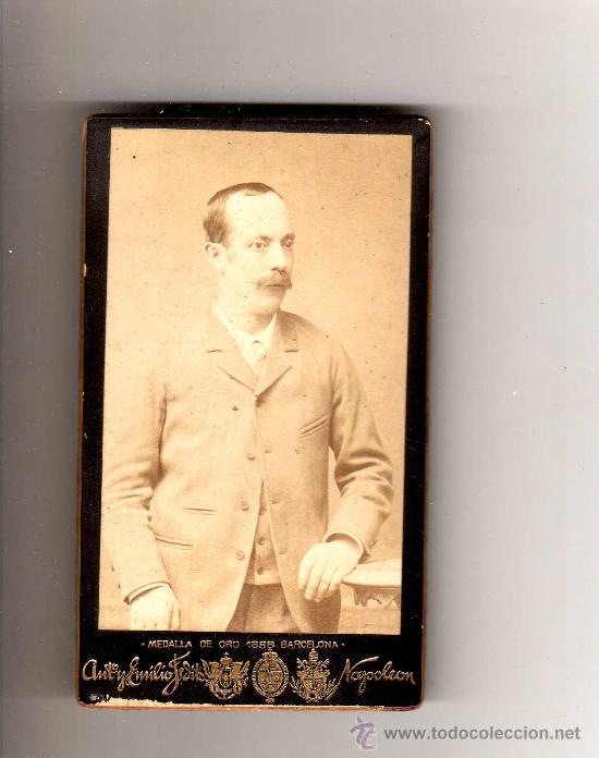 Photographie ancienne: CDV FOT NAPOLEON - SE&Ntilde;ALES DE USO