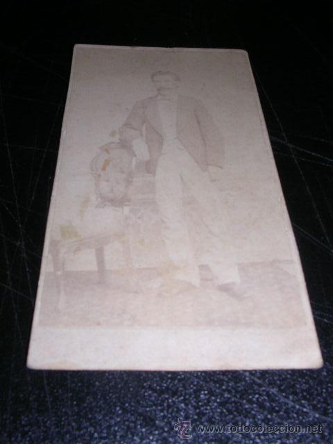 Photographie ancienne: CARTA DE VISITA,PERSONAJE,11X5,5 CM.