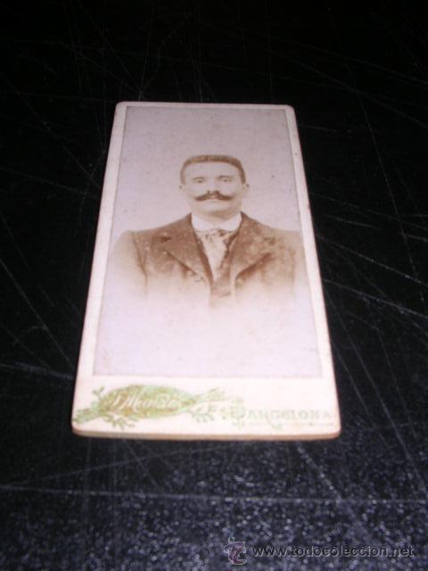 Photographie ancienne: CARTE DE VISITA, FOTG. J.MANETES,BARCELONA,8X4,5 CM.