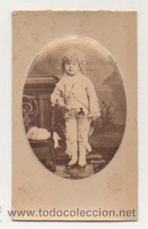 Photographie ancienne: CARTE DE VISITE. NI&Ntilde;O. RETRATO DEL SIGLO XIX.