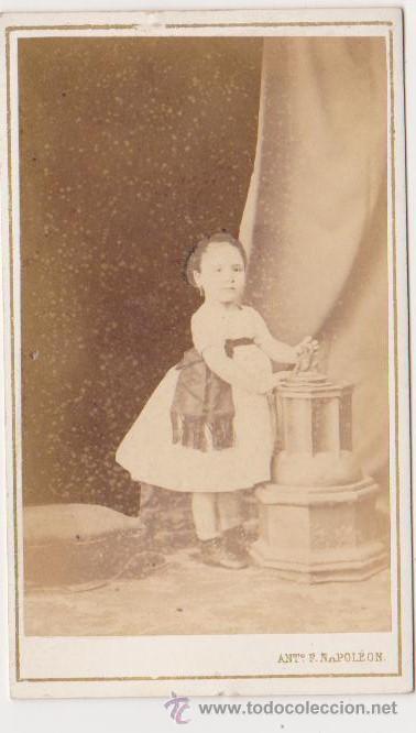 Photographie ancienne: Fotografia de Ant&ordm;.F.Napoleon,premiado en la exposicion Aragonesa,Rambla frente Sta Monica-Barcelona