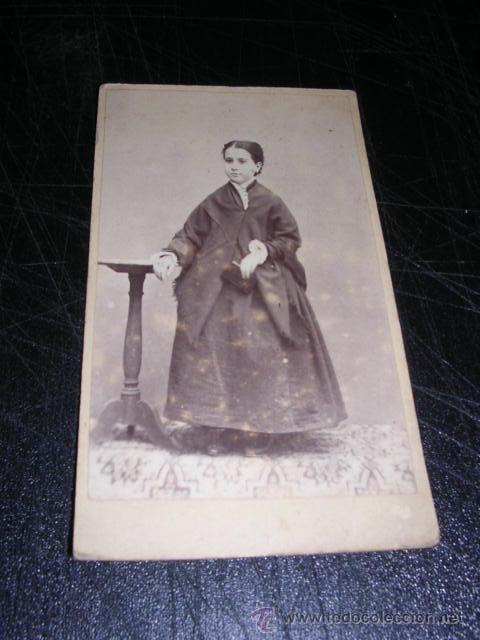 Fotografia antiga: CARTE DE VISITE NI&Ntilde;A 10,5X6 CM.