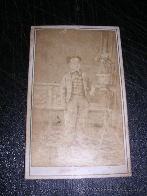 Fotografia antiga: CARTE DE VISITE ,10X6 CM.