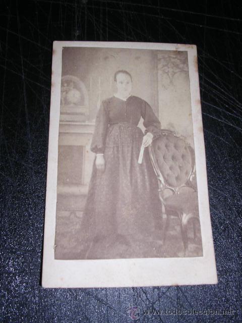 Fotografia antiga: CARTE DE VISITE 10,5X6,5 CM.