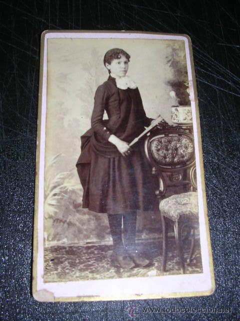 Fotografia antiga: CARTE VISITE 10,5X6,5 CM.