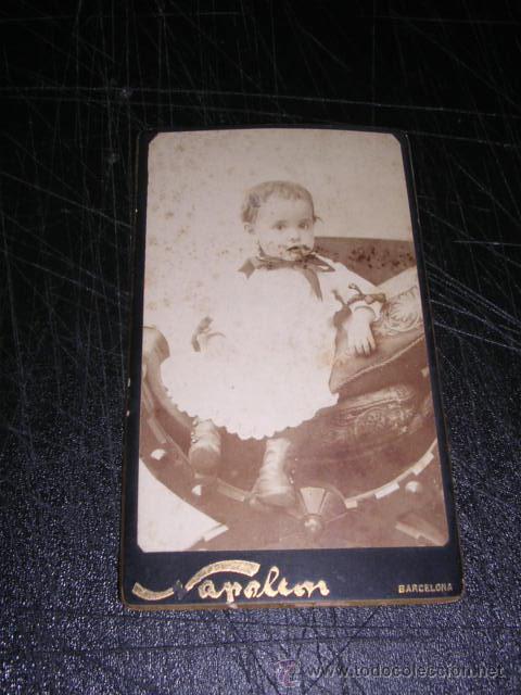 Fotografia antiga: CARTE DE VISITE NAPOLEON 10,5X6,5 CM.