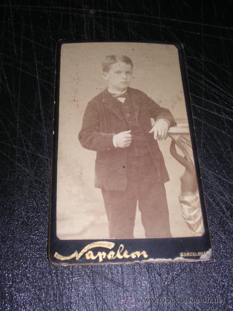 Fotografia antiga: CARTE DE VISITE NAPOLEON 10,5X6,5 CM.