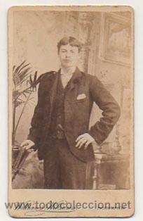 Fotografia antiga: CARTE DE VISITE. WILLIAMS & WILLIAMS. RETRATO SE&Ntilde;OR.