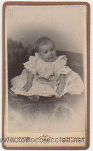 Fotografia antiga: CARTE DE VISITE. M.V.MOWER. BRISTOL. RETRATO. BEB&Eacute;.