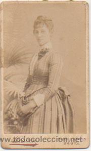 Antique Photography: CARTE DE VISITE. R.ARCHIBALD HEAVEN. RETRATO. MUJER.