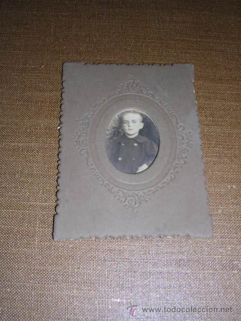 Photographie ancienne: CARTE DE VISITE MONTADA SOBRE CARTULINA 8X6 CM.