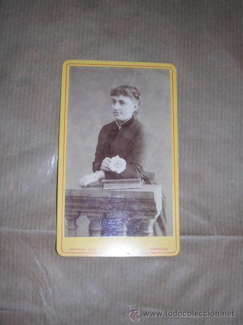 Fotografia antica: CARTE DE VISITE PROVOST PHOT. PERPIGNAN 1885 -10,5X6,5 CM.