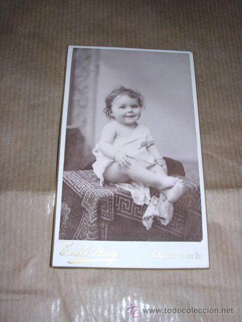 Fotografia antica: CARTE DE VISITE EMILE HERY ,PHOTOGRAPHIE,SALON -10,5x6 cm.
