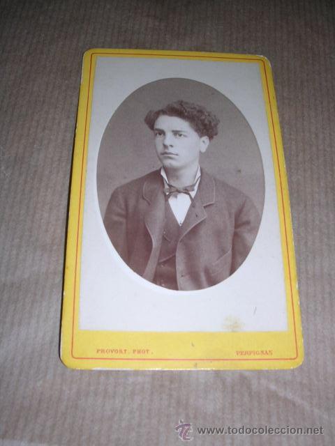 Fotografia antica: PROVOST.PHOT. PERPIGNAN 10.5X6 CM.