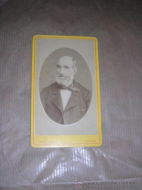 Fotograf&iacute;a antigua: CARTE DE VISITE PROVOST PHOT. PERPIGNAN 10,5X6 CM.