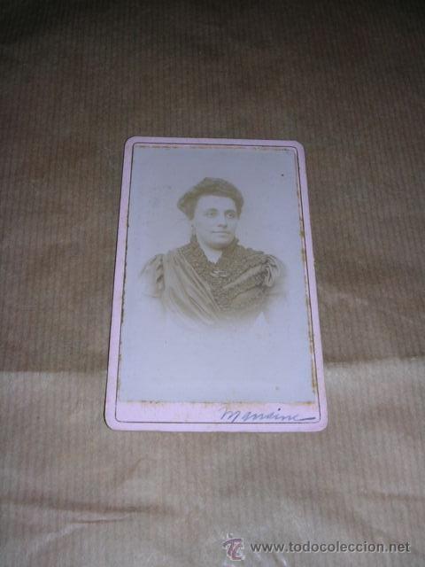 Fotograf&iacute;a antigua: CARTE DE VISITE PHOTOGRAPHIE MANAINE,A. PASSAGA 10,5X6 CM.