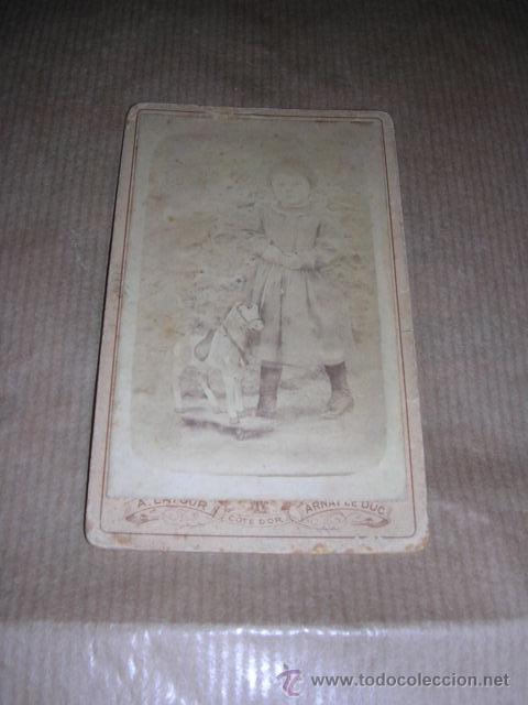 Fotograf&iacute;a antigua: CARTE DE VISITE PHOTOGRAPHIE DE LA COTE D`OR A. LATOUR ,ARNAY LE DUC 10,5X6 CM.