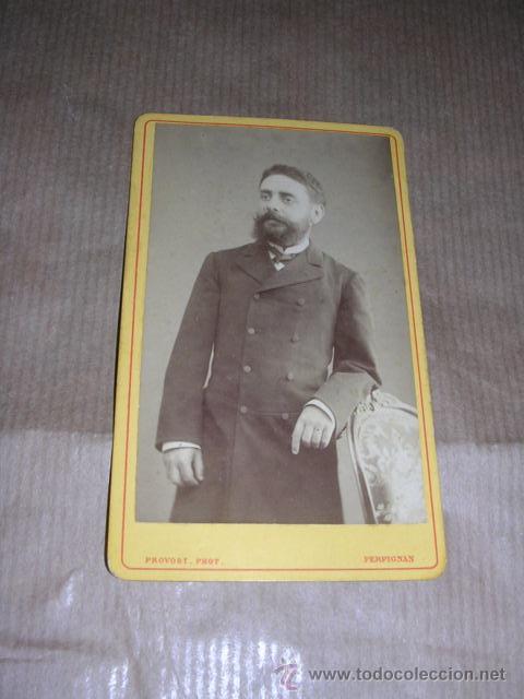 Fotograf&iacute;a antigua: CARTE DE VISITE PROVOST PHOT. PERPIGNAN 10.5X6 CM.