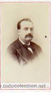 Fotografia antica: Fotografia Tarjeta de visita. M. De Hebert Miniaturista y fotografo. Retrato caballero.