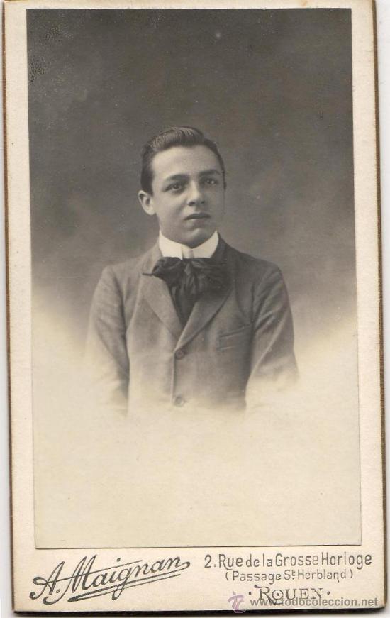Fotografia antica: ANTIGUA FOTO SE&Ntilde;OR FOTOGRAFO A-MAIGNAN.PARIS -CARTA DE VISITA ENVIO NACIONAL CERTIFICADO GRATI
