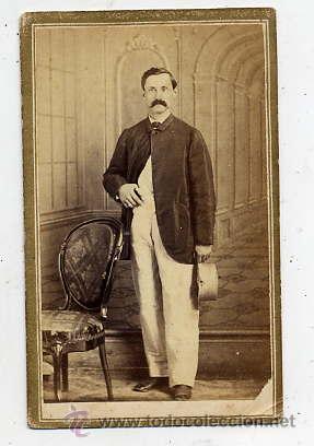 Fotografia antica: FOTO COBDEN - LA HABANA RETRATO SE&Ntilde;OR CON REVERSO