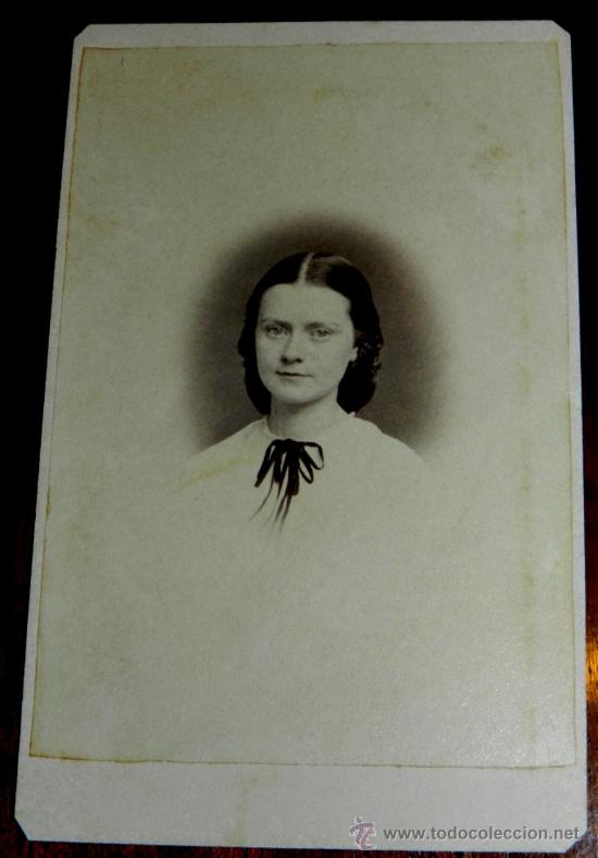 Photographie ancienne: ANTIGUA FOTOGRAFIA ALBUMINA TIPO CDV, MUJER, FOTO C.H. SPIELER&acute;S, PHILADENPHIA.