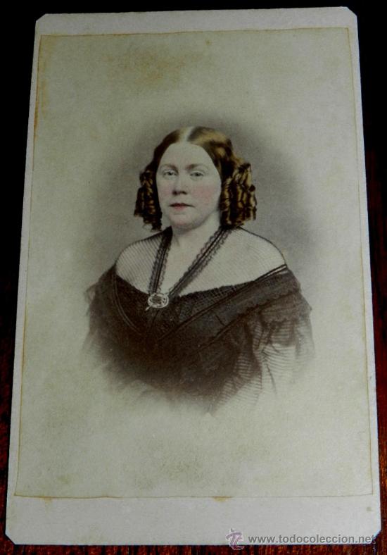 Photographie ancienne: ANTIGUA FOTOGRAFIA ALBUMINA TIPO CDV, MUJER, FOTO C.H. SPIELER&acute;S, PHILADENPHIA.