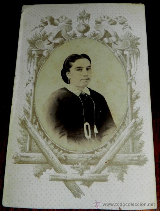 Photographie ancienne: ANTIGUA FOTOGRAFIA ALBUMINA TIPO CDV, SE&Ntilde;ORA, NO PONE FOTOGRAFO.