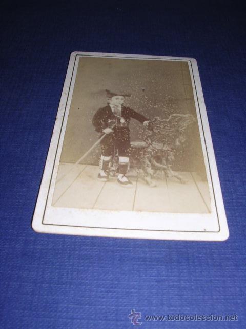 Fotografia antica: CARTE DE VISITE - 10,5X6,5 CM.