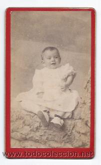 Fotografia antica: CARTE DE VISITE. RETRATO NI&Ntilde;A. BEB&Eacute;.