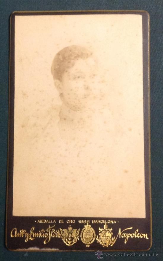 Fotografia antica: CARTE DE VISITE. FOT&Oacute;GRAFO NAPOLEON. RETRATO SE&Ntilde;ORA.
