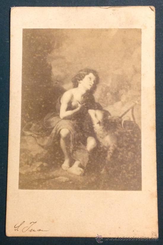 Fotografia antica: CARTE DE VISITE. IMAGEN RELIGIOSA.