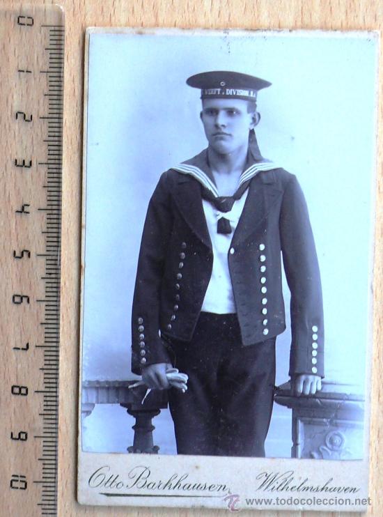Fotografia antiga: ARMADA ALEMANA. FOTO MARINERO . CARTE DE VISITE (CDV)
