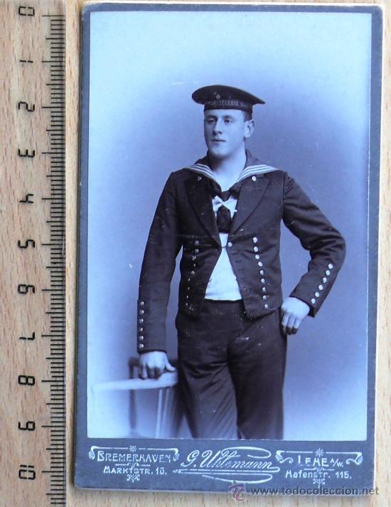 Fotografia antiga: ARMADA ALEMANA. FOTO MARINERO . CARTE DE VISITE (CDV)