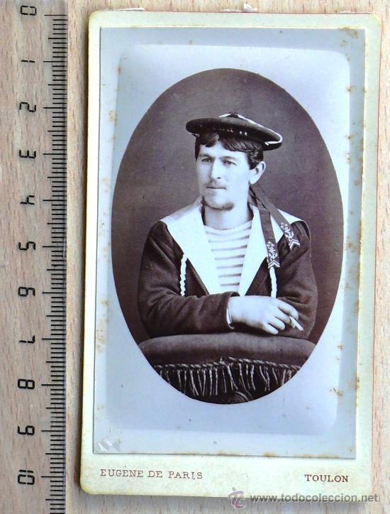 Fotografia antiga: ARMADA DE FRANCIA . FOTO DE MARINERO. CARTE DE VISITE (CDV).