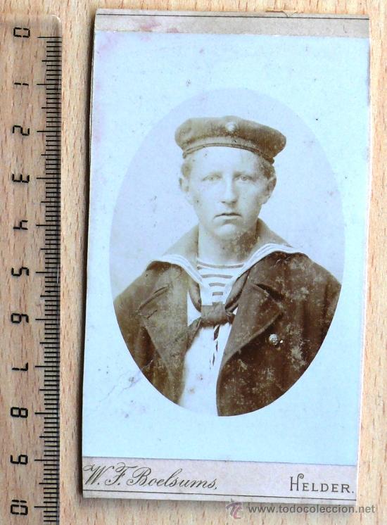 Fotografia antiga: ARMADA DE HOLANDA . FOTO DE MARINERO. CARTE DE VISITE (CDV).