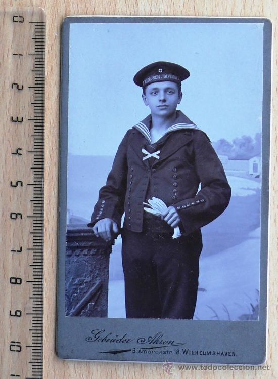 Fotografia antiga: ARMADA ALEMANA. FOTO MARINERO . CARTE DE VISITE (CDV)