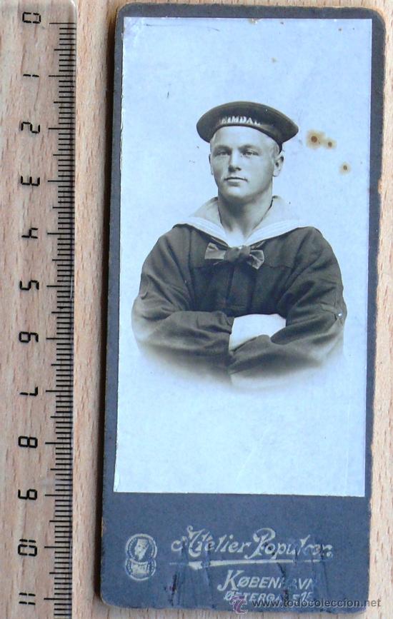 Fotografia antiga: ARMADA DE DINAMARCA . FOTO DE MARINERO. CARTE DE VISITE (CDV).