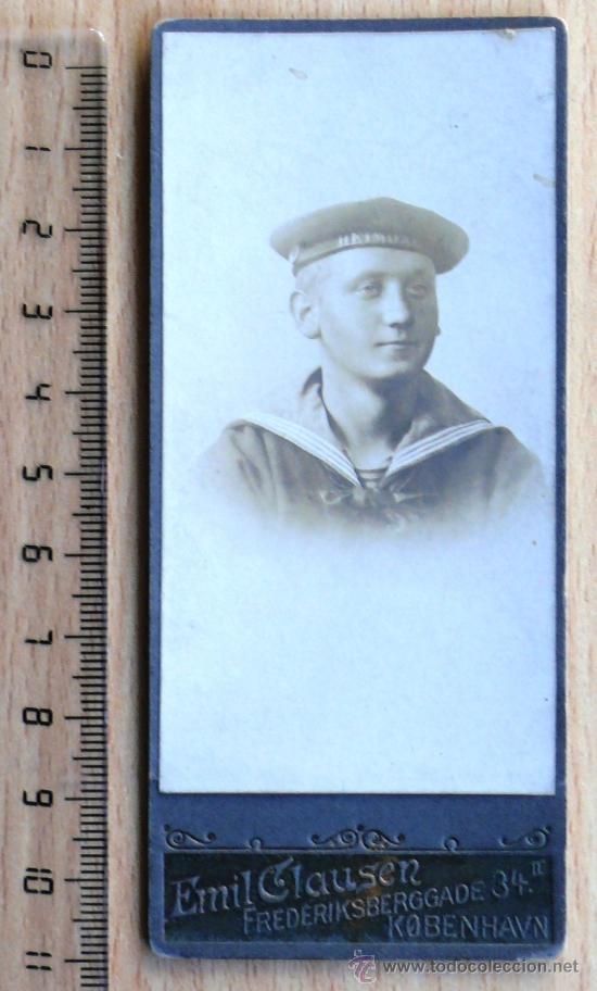 Fotografia antiga: ARMADA DE DINAMARCA . FOTO DE MARINERO. CARTE DE VISITE (CDV).