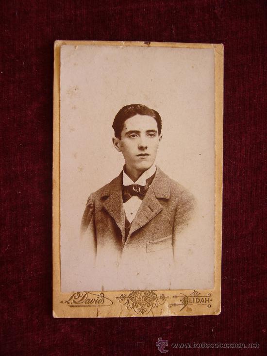 Fotografia antica: Fotograf&iacute;a Antigua. Carte de Visite. Retrato de Jacinto Iba&ntilde;ez Gas. Fot. L. David.