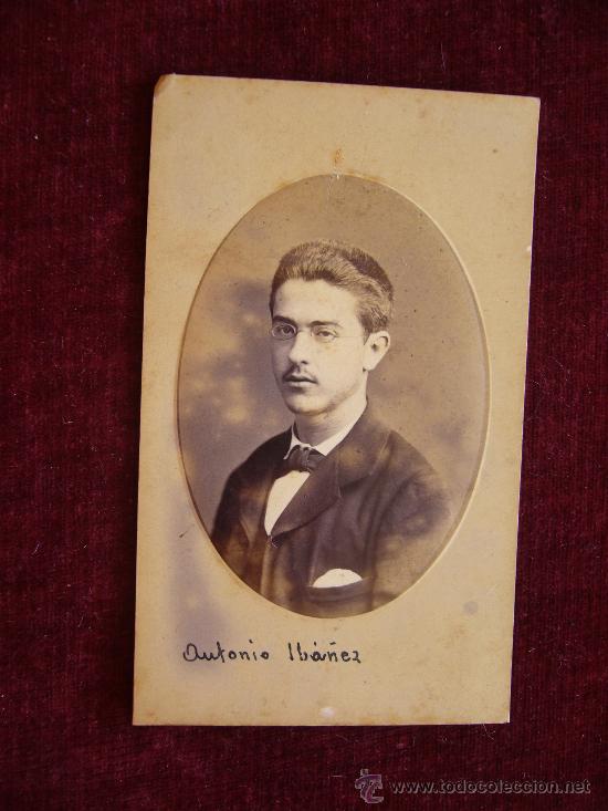 Fotografia antica: Fotograf&iacute;a Antigua. Carte de Visite. Retrato de Antonio Iba&ntilde;ez.