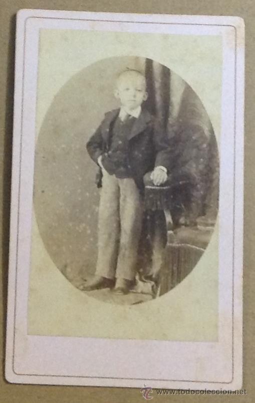 Fotografia antica: RETRATO NI&Ntilde;O. CARTE DE VISITE.