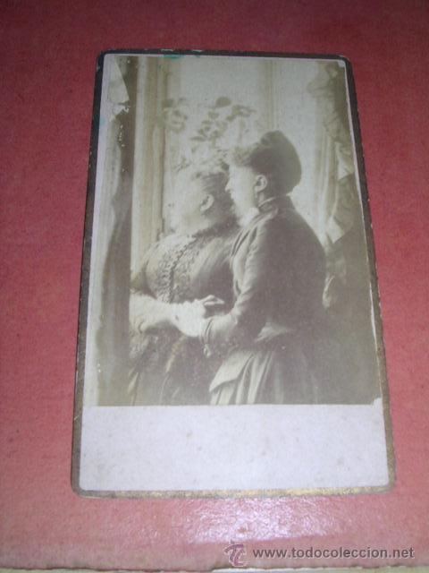 Fotografia antica: CARTE DE VISITE DOS SE&Ntilde;ORAS 10,5X6,5 CM.